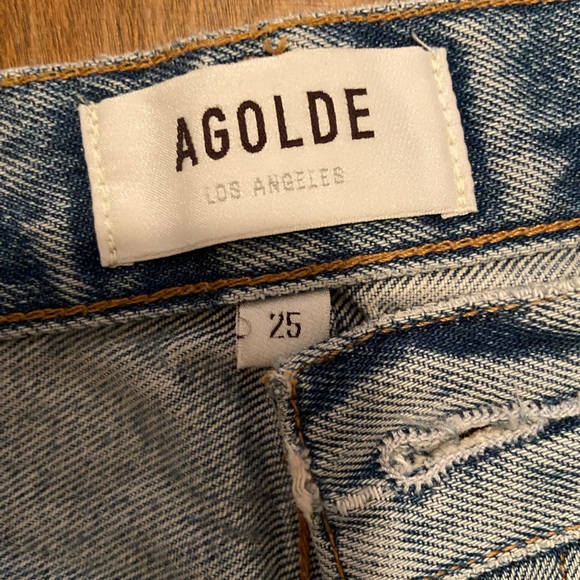 Agolde Curio Wash Mid Rise Jeans Size 25 - Picture 5 of 5